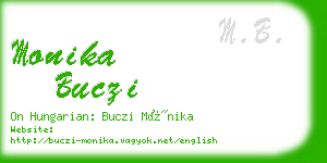 monika buczi business card